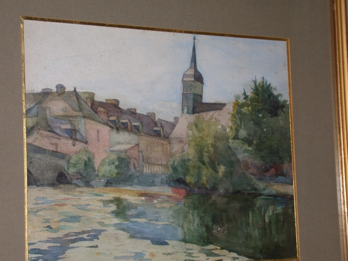 Dessin : Vue de l'ancienne église