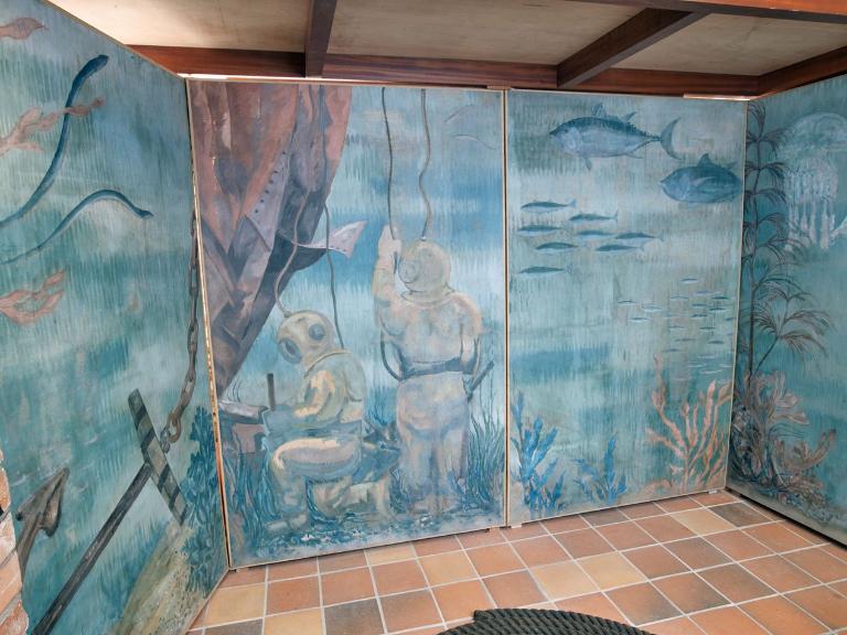 Les décors peints de l'ancienne école nationale de la marine marchande (Paimpol).