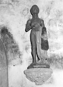 Statue (d'applique, demi-nature) : saint Barthélémy, chapelle Saint-Jean (Séglien)