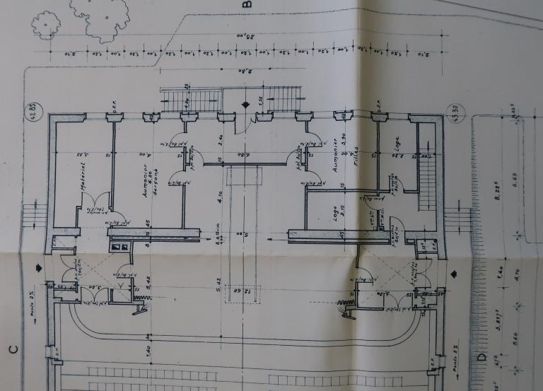 La chapelle - salle audiovisuelle (disparue) de la cité scolaire Kerichen, dite aussi "Campus Kerichen" (Brest)
