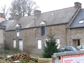 Café des "quatre sans homme", la Ville Aubry (Miniac-Morvan)