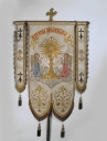 Bannière de procession : Adoration du Saint Sacrement