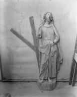 2 statues (en pendant, petite nature) : saint André, saint Jacques, église paroissiale Saint-Pierre, Saint-Paul (Quéven)