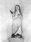 Statue : Sainte Julie, chapelle de la Croix-Marie, la Gaudinais (Plöermel)