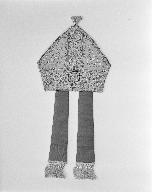 Mitre de Mgr Latieule et sa boîte, basilique Notre-Dame-du-Roncier (Josselin)