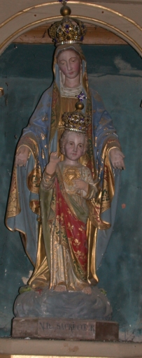 Groupe sculpté couronné : Notre-Dame d'Issoudun (Chancé fusionnée en Piré-Chancé en 2019)