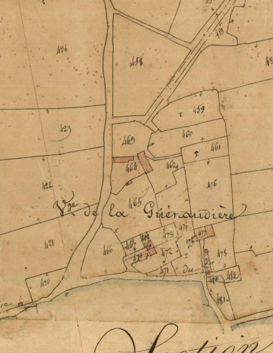 Écart, Bazouges-sous-Hédé, la Guénaudière (Bazouges-sous-Hédé fusionnée avec Hédé pour former la commune de Hédé-Bazouges en 2009)