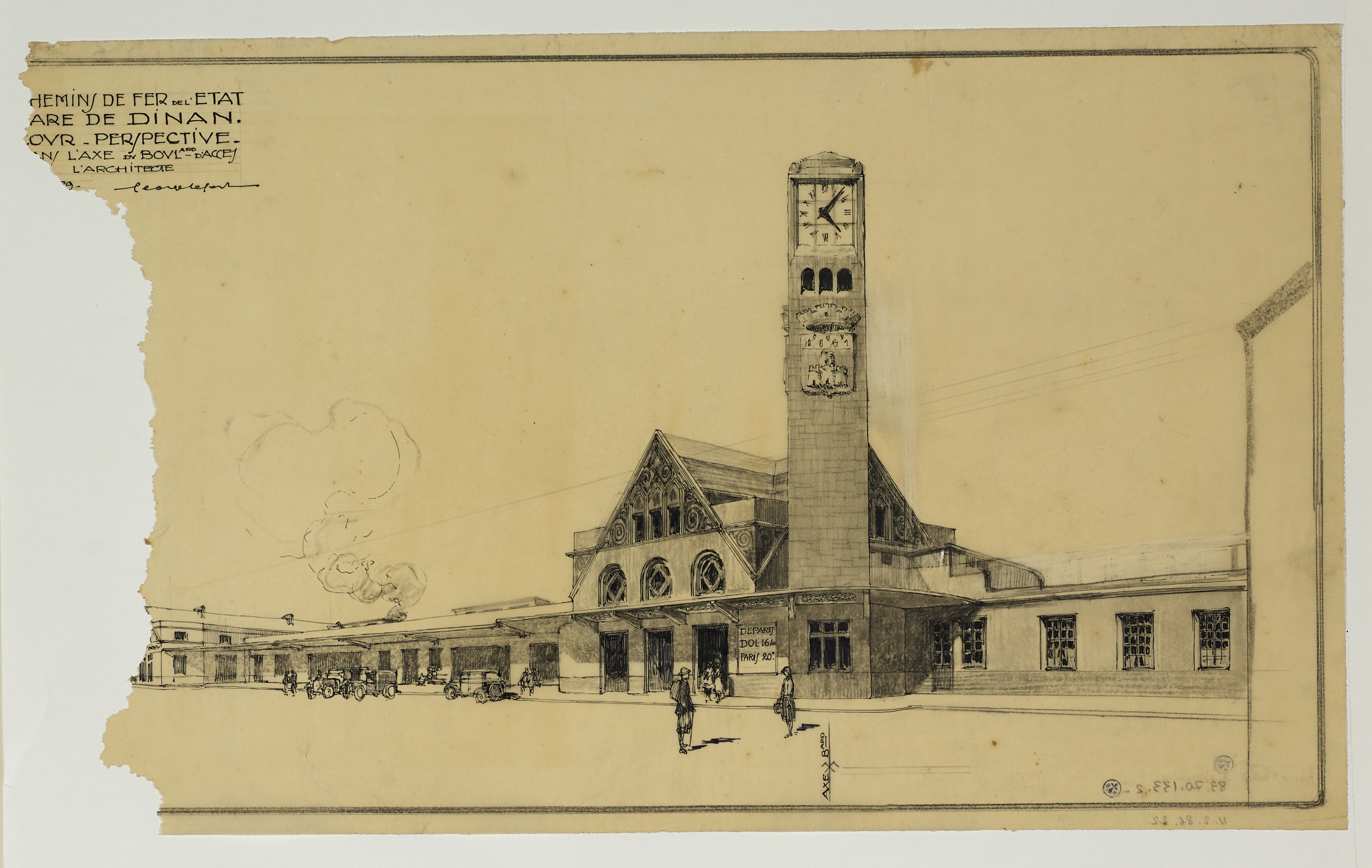 Gare ferroviaire, place du 11 novembre (Dinan)