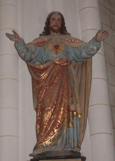 Statue sur culot : Sacré Coeur