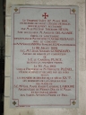 Ensemble de 2 tableaux commémoratifs