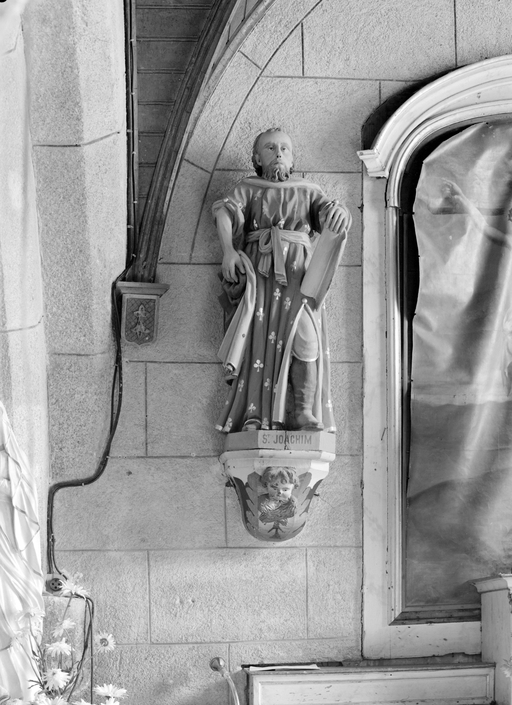 Statue (petite nature, d'applique) : saint Joachim, église paroissiale Saint-Pierre-Saint-Paul (Lignol)