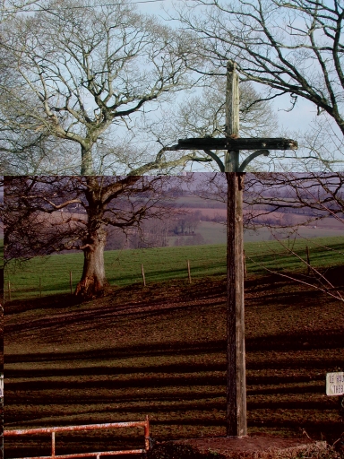 Croix de chemin, le Haut Pont Thébault (Etrelles)