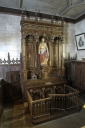 Ensemble de l'autel du Sacré-Coeur : autel, tabernacle, gradin d'autel, degré d'autel, retable