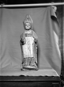 Statue (d'applique, demi-nature) : saint Corentin (1), église paroissiale Saint-Ronan (Locronan)