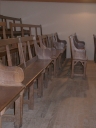 Ensemble de 15 bancs de fidèles