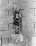Statue (d'applique, petite nature) : saint Antoine, chapelle Saint-Demet (Plozévet)