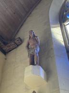 Statue : Saint Sébastien, chapelle Saint-Maudé (La Croix-Helléan)