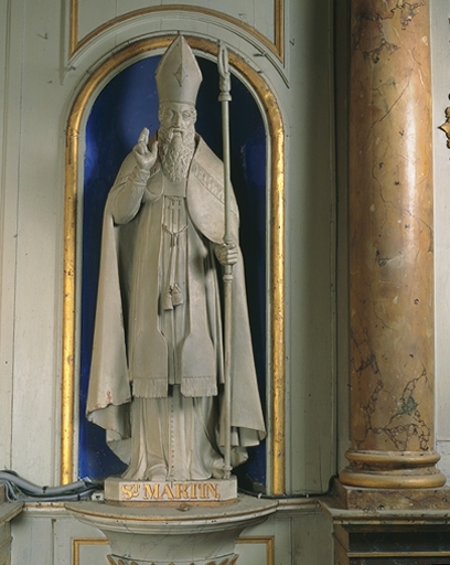 Statue (grandeur nature) : saint Martin