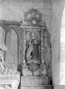 Statue (petite nature) : saint Gilles, chapelle Saint-Gilles, Prieuré de bénédictins (Le Saint)