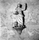 Statue (d'applique, petite nature) : saint Marc, chapelle Saint-Exupère, Loguisper (Dinéault)