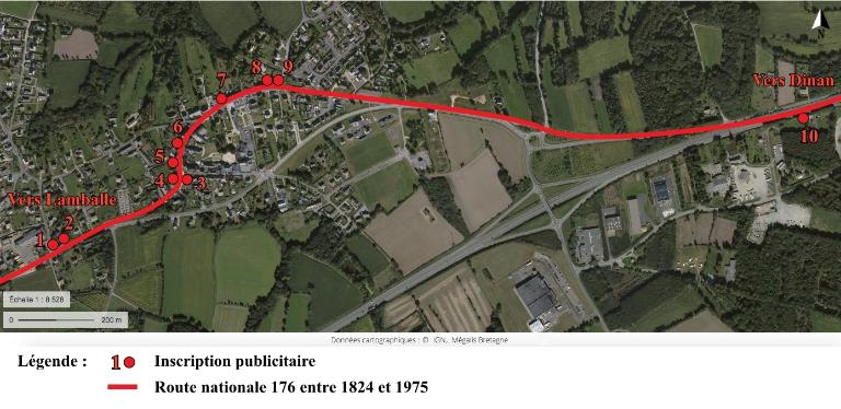 Vildé-Guingalan et la route nationale