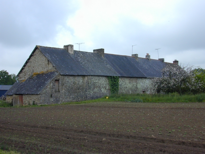 Alignement de cinq maisons, les Rues Jean Grée (Plélan-le-Grand)