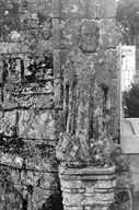 Statue (d'applique, petite nature) : saint Antoine, église paroissiale Notre-Dame du Roncier (Rostrenen)