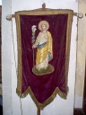 Bannière de procession : saint Joseph, saint Coeur de Jésus