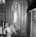 Statue (d'applique) : saint Nicaise, église paroissiale Saint-Nicaise (Saint-Nic)