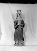 Statue (petite nature, d'applique) : sainte Hélène, chapelle Sainte-Catherine (Meslan)