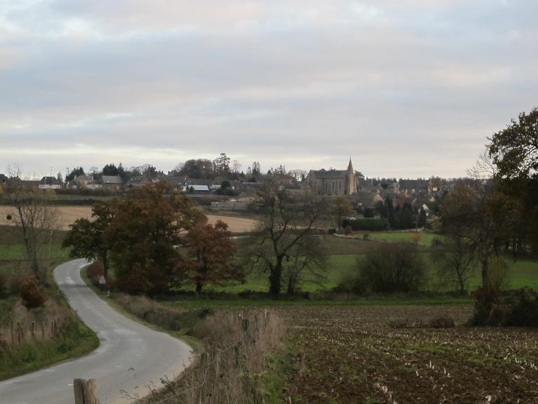 Le bourg de Luitré (Luitré fusionnée en Luitré-Dompierre en 2019)