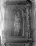 Statue (d'applique, petite nature) : Vierge à l'Enfant, chapelle de la Trinité (Plozévet)