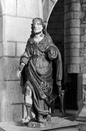 Statue (petite nature, d'applique) : saint Roch, église paroissiale Saint-Laurent (Maël-Pestivien)