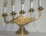 Paire 1 de chandeliers d'autel