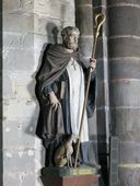 Ensemble de 2 statues : Saint Gilles, Saint Pierre, église Saint-Gilles (Malestroit)