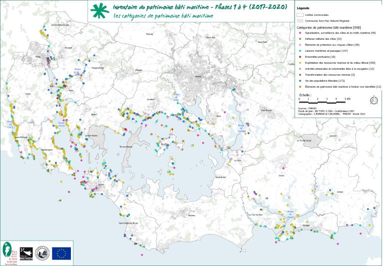 Présentation du patrimoine bâti maritime du Parc naturel régional du Golfe du Morbihan