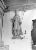 Statue (petite nature, d'applique) : saint Cornély, chapelle Sainte-Barbe (Le Faouët)