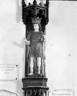 Statue (d'applique, petite nature) : saint Adrien, église paroissiale Saint-Adrien (Santec)