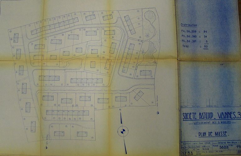 Lotissement concerté dit lotissement Baticoop, chemin anciennement Kerjallé ; rue Irène Joliot-Curie ; square des Trois-Moulins ; rue Lamartine ; rue Alphonse Daudet ; impasse des Lutins ; rue des Lutins (Vannes)