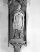 Statue (2, d'applique, petite nature) : la saint Charles Borromée, bienheureuse jeanne marie de maille, église paroissiale Saint-Aubin (Brandivy)