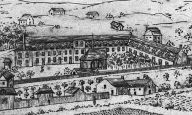 Lazaret, dit sanitat, devenu hôpital général puis arsenal et caserne, rue de l' Arsenal (Rennes)