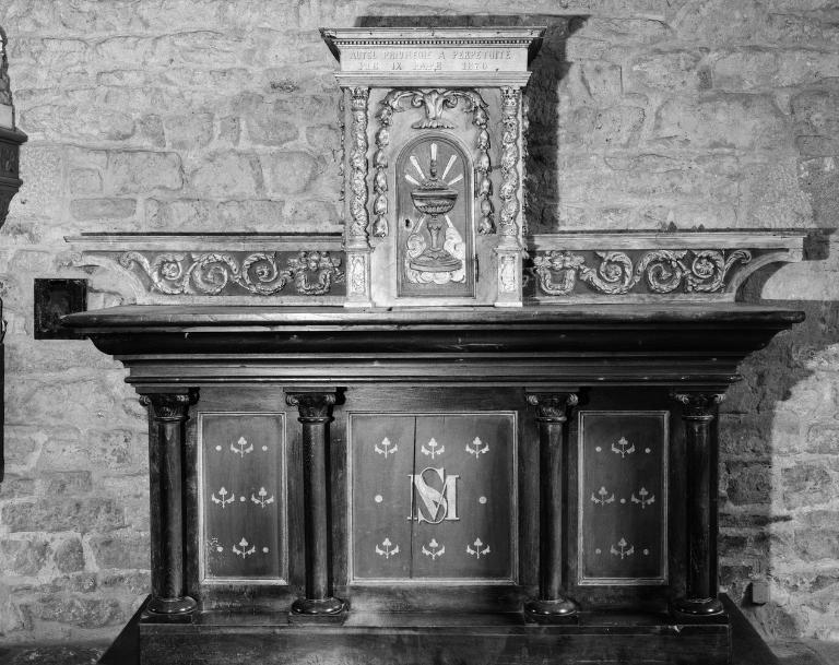 Autel, tabernacle, gradin d'autel (autel secondaire, autel tombeau), église paroissiale Saint-Martin (Ploeren)