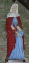 Groupe sculpté : Education de la Vierge