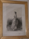 Ensemble de 2 estampes : Portrait de l'empereur Napoléon III, Portrait de l'impératrice Eugénie