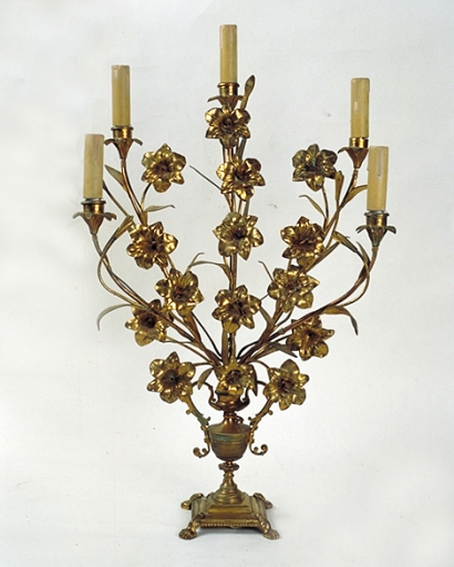 Paire 4 de chandeliers d'autel