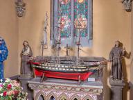 Bateau ex-voto "La France", basilique Notre-Dame-d'Espérance (Saint-Brieuc)