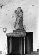 Statue (d'applique, petite nature) : Vierge à l'Enfant, chapelle Notre-Dame-des-Fleurs (Locarn)