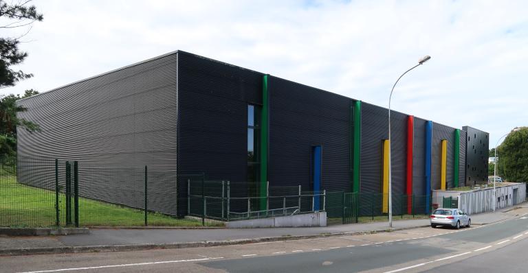 Gymnase du collège de la Tourelle, rue de La Villemarqué (Quimper)
