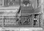 Clôture de choeur, chapelle Saint-Gilles, Prieuré de bénédictins (Le Saint)