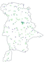 Les maisons et les fermes simplement cartographiées sur la commune de Gévezé